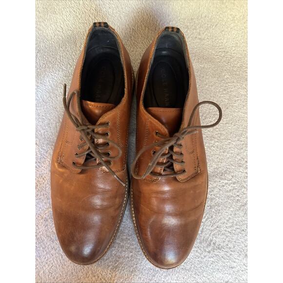 Cole Haan Men’s 9M Warner Grand Postman Oxford Brown Dress Shoe C30676 Comfort - Picture 4 of 11